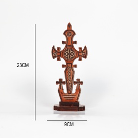 Troita din lemn cu motive traditionale - 23 cm x 9 cm