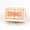 Cutie din lemn - motive traditionale - 9 cm x 6 cm x 5 cm