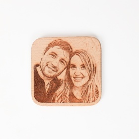 Tablou Gravat pe Lemn - Personalizabil 10 cm x 10 cm