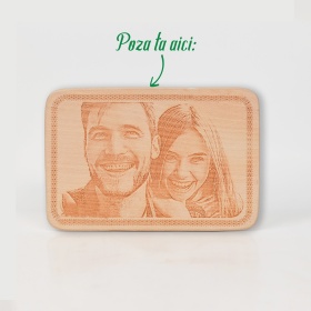 Tablou Gravat pe Lemn - Personalizabil 22 cm x 14 cm