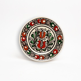 Farfurie din ceramica - motive traditionale - 16 cm