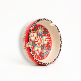 Scrumiera din ceramica decorata - 11 cm x 3,5 cm