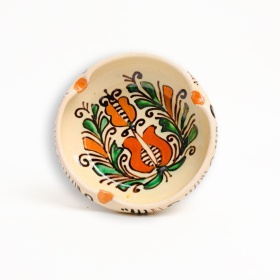 Scrumiera din ceramica decorata - 11 cm x 3,5 cm