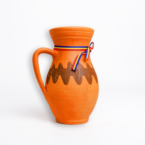 Ulcior din ceramica cu motive traditionale - 16 cm - 250 ml