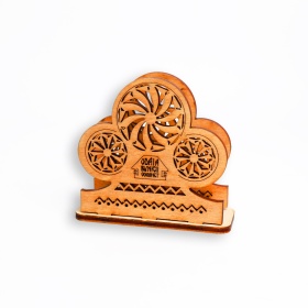 Suport pentru servetele din lemn gravat Odaia Bunicii