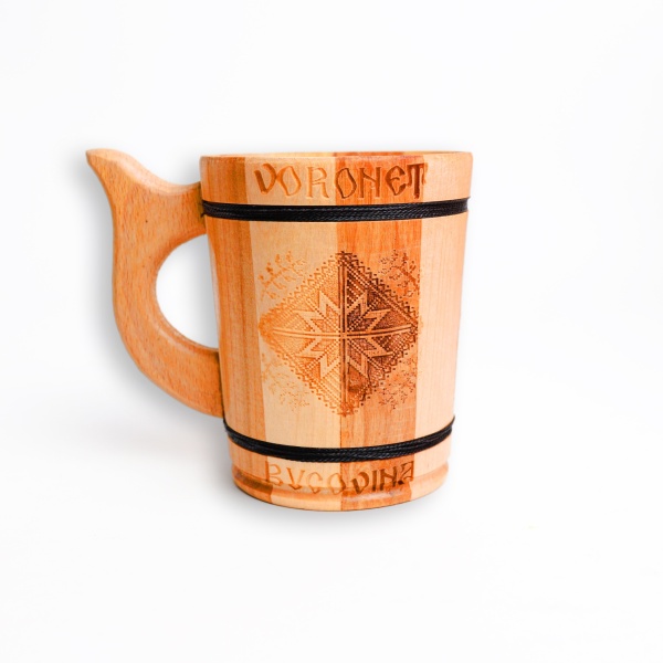 Halba din lemn Voronet Bucovina - 10 cm x 9 cm