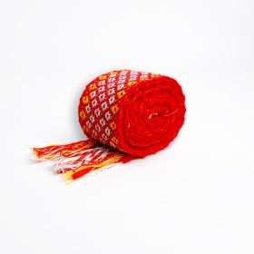 Brau traditional rosu 210x5CM