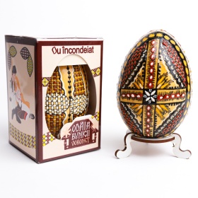 Ou din lemn incondeiat cu ceara - din Bucovina