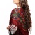Batic/Esarfa cu franjuri - model floral