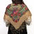 Batic/Esarfa cu franjuri - model floral