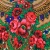 Batic/Esarfa cu franjuri - model floral