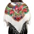 Batic/Esarfa cu franjuri - model floral