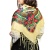 Batic/Esarfa cu franjuri - model floral