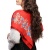 Batic/Esarfa cu franjuri - model floral