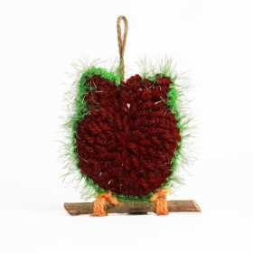 Bufnita crosetata 10 cm x 9 cm