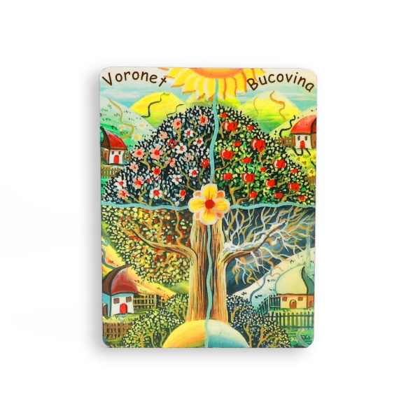 Magnet Copacul vietii - 4 anotimpuri - 6cm x 8cm