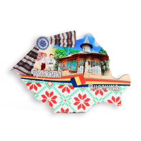 Magnet Manastirea Voronet - 10cm x 7cm