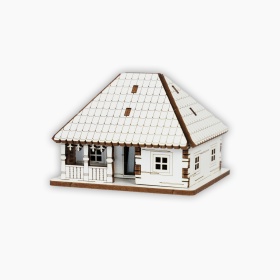 Casuta Lemn 3D - 8 cm