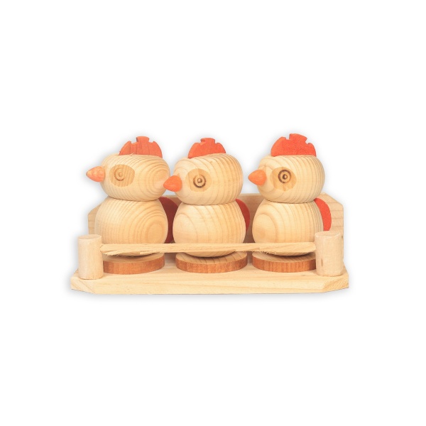 Set solniţa din lemn+suport