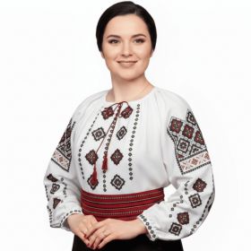 Ie traditionala brodata la masina - Bucovina