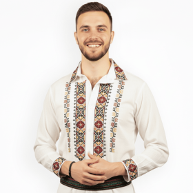 Ie barbateasca traditionala brodata la masina