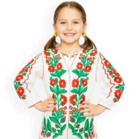 Vesta traditionala brodata la masina