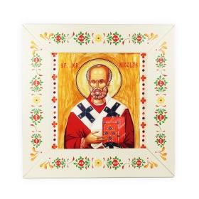 Icoana Sf. Nicolae 20cm x 20cm