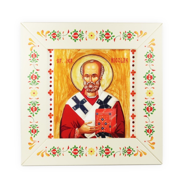 Icoana Sf. Nicolae 20cm x 20cm