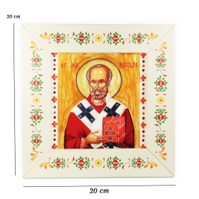Icoana Sf. Nicolae 20cm x 20cm