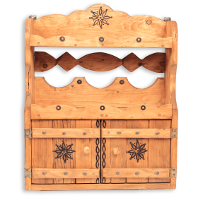 Blidar din lemn masiv maro deschis 50 cm x 56 cm