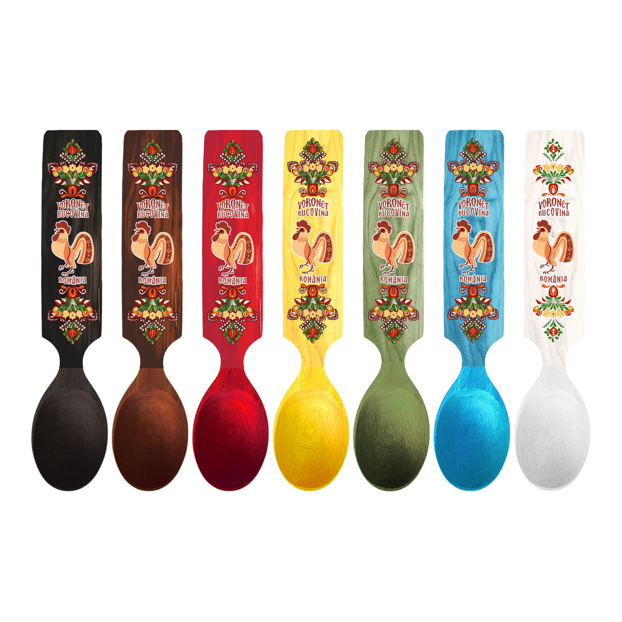 Lingura colorata Voronet