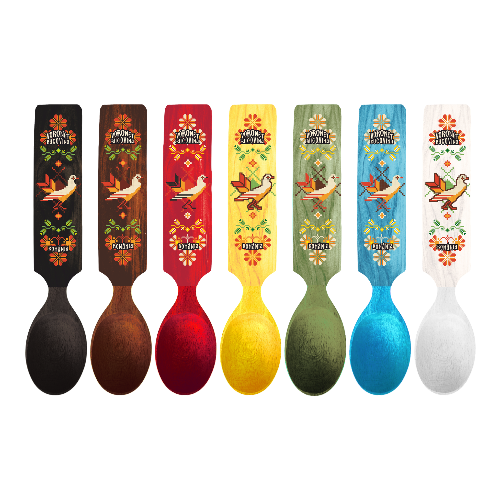 Lingura colorata Voronet