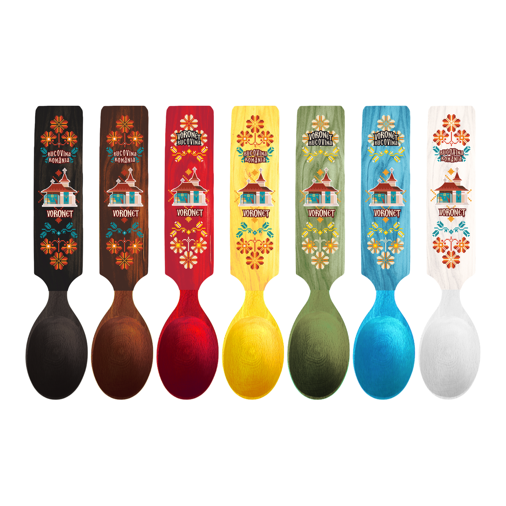 Lingura colorata Voronet