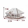 Puzzle 3D Lemn -  Casuta - 10 cm
