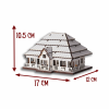 Puzzle 3D Lemn - Casuta - 12 cm