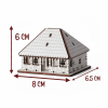 Casuta Lemn 3D - 8 cm