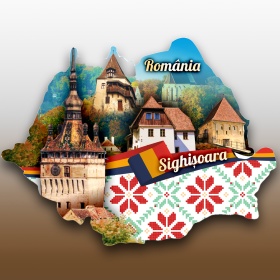 Magnet Sighisoara - Harta Romaniei