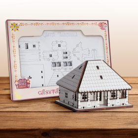Puzzle 3D Lemn - Casuta - 8 cm