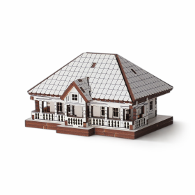 Casuta Lemn 3D - 12 cm