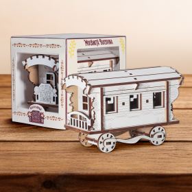 Vagon Lemn 3D  - 11 cm x 7 cm