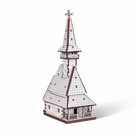 Biserica Traditionala din Lemn 3D - 13 cm
