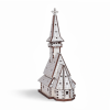 Biserica Traditionala din Lemn 3D - 13 cm