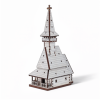Biserica Traditionala din Lemn 3D - 13 cm