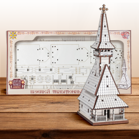 Puzzle 3D Lemn - Biserica Traditionala - 13 cm