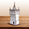 Turnul cu Ceas Sighisoara din Lemn 3D - 22 cm