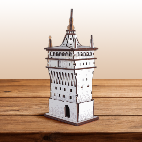 Turnul cu Ceas Sighisoara din Lemn 3D