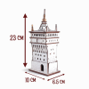 Turnul cu Ceas Sighisoara din Lemn 3D - 22 cm