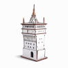 Turnul cu Ceas Sighisoara din Lemn 3D - 22 cm