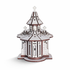 Puzzle 3D Lemn - Manastirea Voronet Complex