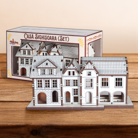 Casa Sighisoara din Lemn 3D - 18 cm